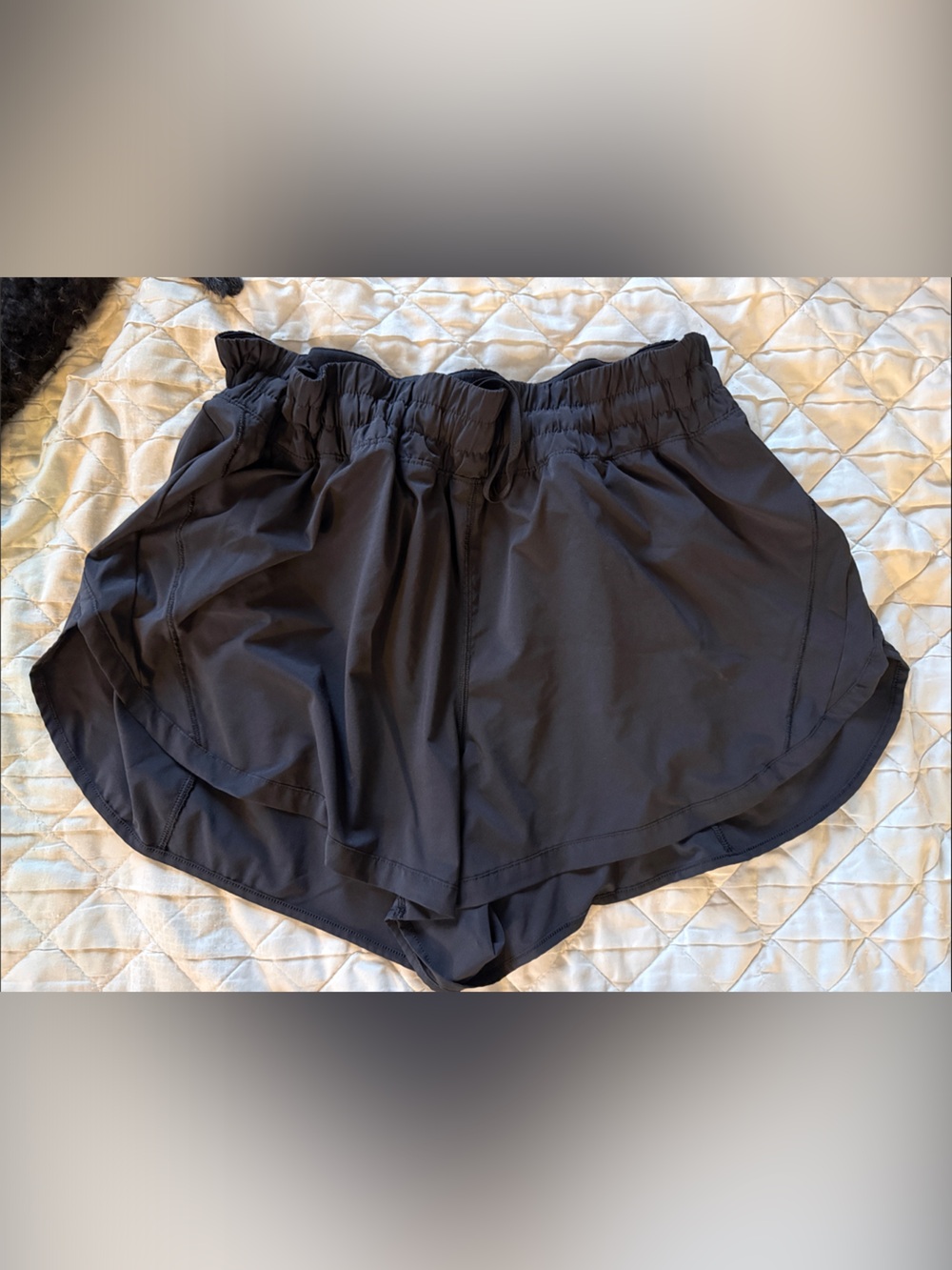 lululemon athletica Black Women's Running Shorts with Elastic Waist